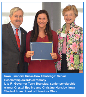 Image of Iowa Financial Know-How Challenge: Senior Scholarship award ceremony