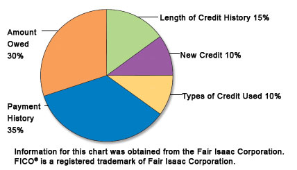 Credit Score Pie Chart