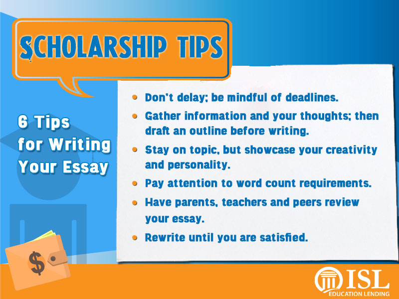 6 Tips For Nailing Your Scholarship Application ISL Education Lending
