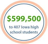 ISL Education Lending awarded $457,500 to 290 Iowa high school students